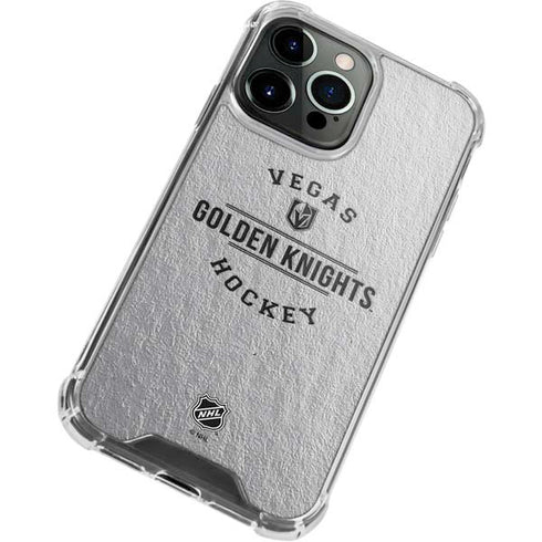 NHL Vegas Golden Knights Black Text iPhone 15 Pro Clear Case