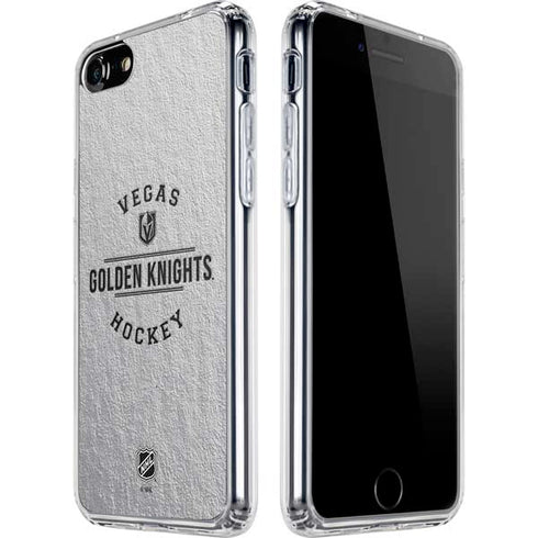 NHL Vegas Golden Knights Black Text iPhone SE (2nd & 3rd Gen) Clear Case