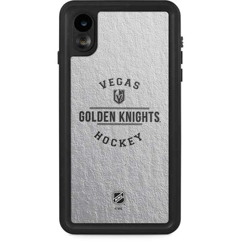 NHL Vegas Golden Knights Black Text iPhone XR Waterproof Case