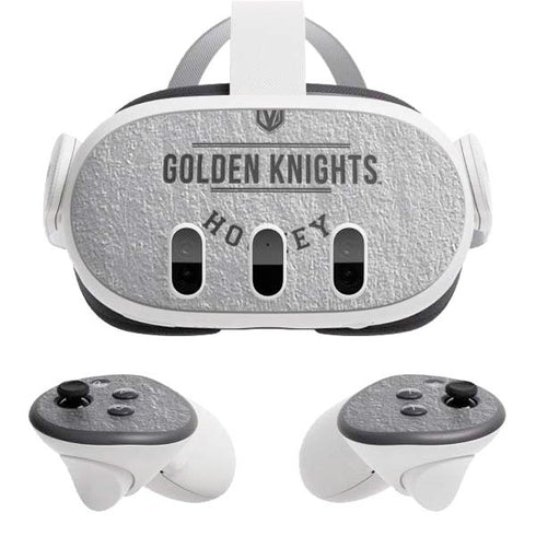 NHL Vegas Golden Knights Black Text Meta Quest 3 Skin
