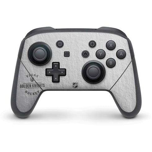 NHL Vegas Golden Knights Black Text Nintendo Switch Pro Controller Skin