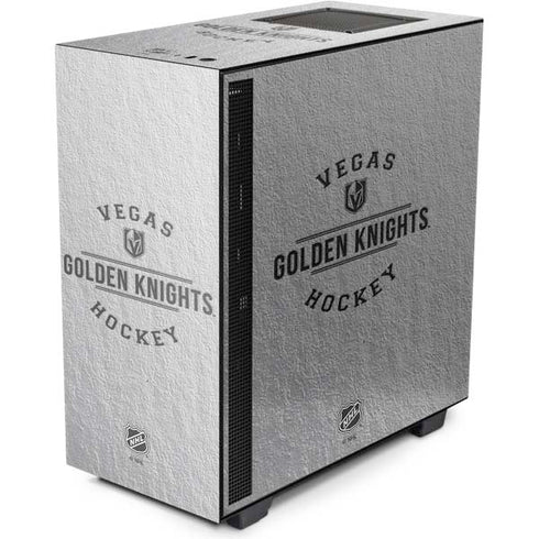 NHL Vegas Golden Knights Black Text NZXT H510 Compact ATX Mid-Tower Case Skin