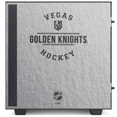 NHL Vegas Golden Knights Black Text NZXT H510 Compact ATX Mid-Tower Case Skin