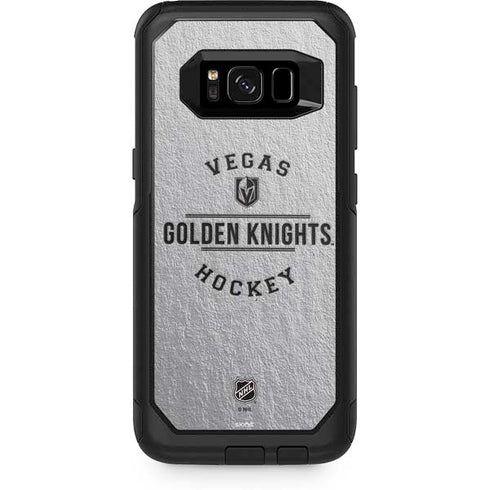 NHL Vegas Golden Knights Black Text Otterbox Commuter Galaxy Skin