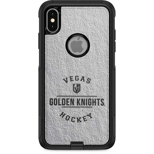 NHL Vegas Golden Knights Black Text Otterbox Commuter iPhone Skin