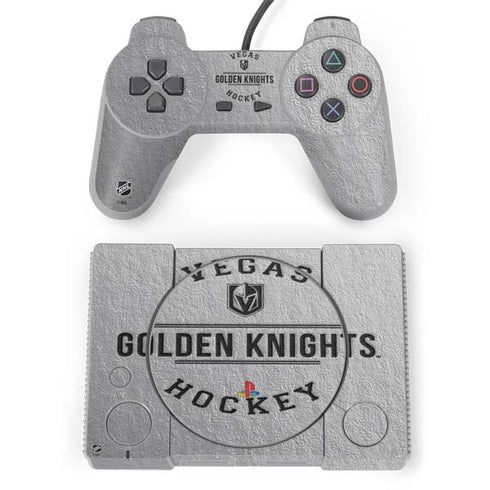NHL Vegas Golden Knights Black Text PlayStation Classic Bundle Skin