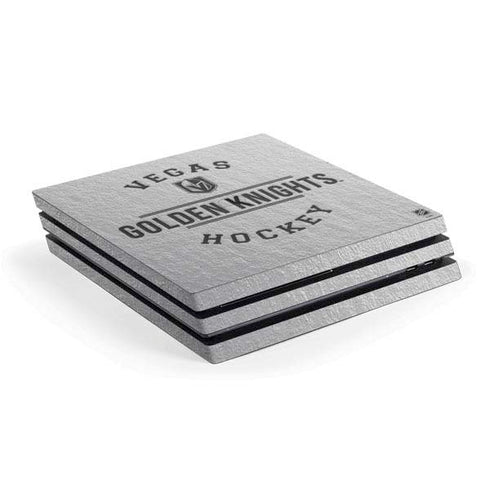 NHL Vegas Golden Knights Black Text PS4 Pro Console Skin