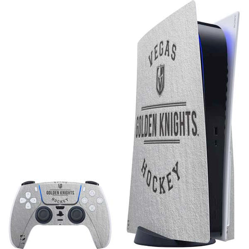 NHL Vegas Golden Knights Black Text PS5 Bundle Skin