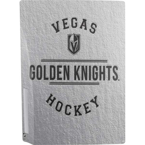 NHL Vegas Golden Knights Black Text PS5 Console Skin
