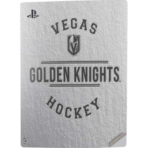 NHL Vegas Golden Knights Black Text PS5 Digital Edition Console Skin