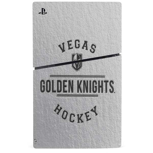 NHL Vegas Golden Knights Black Text PS5 Slim Digital Edition Bundle Skin
