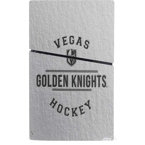NHL Vegas Golden Knights Black Text PS5 Slim Digital Edition Bundle Skin