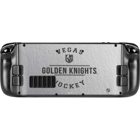 NHL Vegas Golden Knights Black Text Steam Deck Handheld Gaming Computer Skin