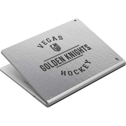 NHL Vegas Golden Knights Black Text Surface Book Skin