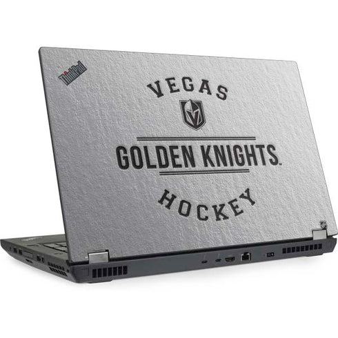 NHL Vegas Golden Knights Black Text Lenovo ThinkPad Skin