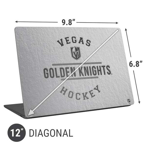NHL Vegas Golden Knights Black Text Universal Laptop 12in (9.8 x 6.8in) Skin
