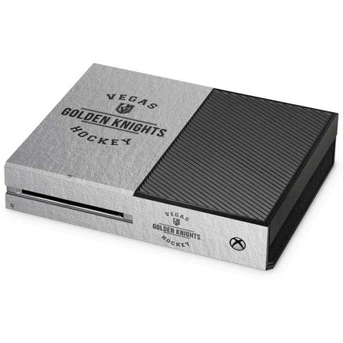 NHL Vegas Golden Knights Black Text Xbox One Console Skin