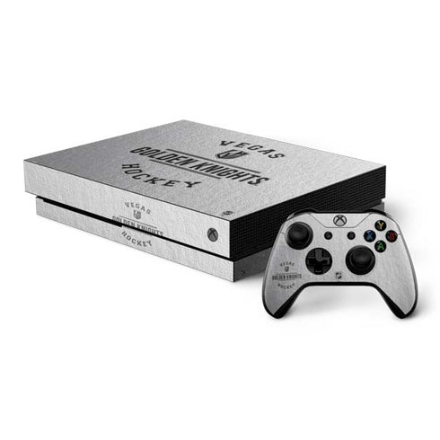 NHL Vegas Golden Knights Black Text Xbox One X Bundle Skin