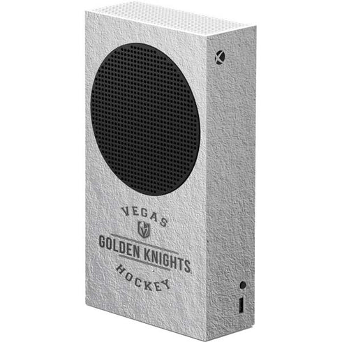NHL Vegas Golden Knights Black Text Xbox Series S Console Skin