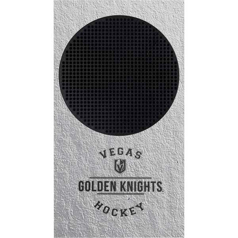 NHL Vegas Golden Knights Black Text Xbox Series S Console Skin
