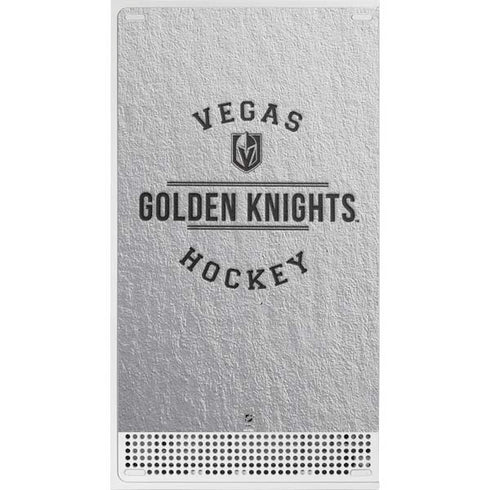 NHL Vegas Golden Knights Black Text Xbox Series S Console Skin