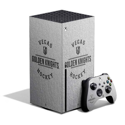 NHL Vegas Golden Knights Black Text Xbox Series X Bundle Skin