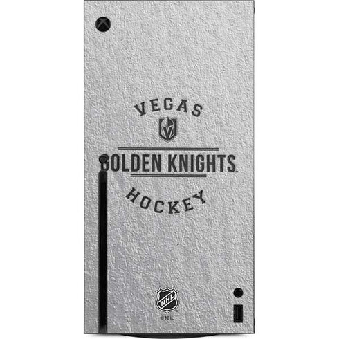 NHL Vegas Golden Knights Black Text Xbox Series X Console Skin