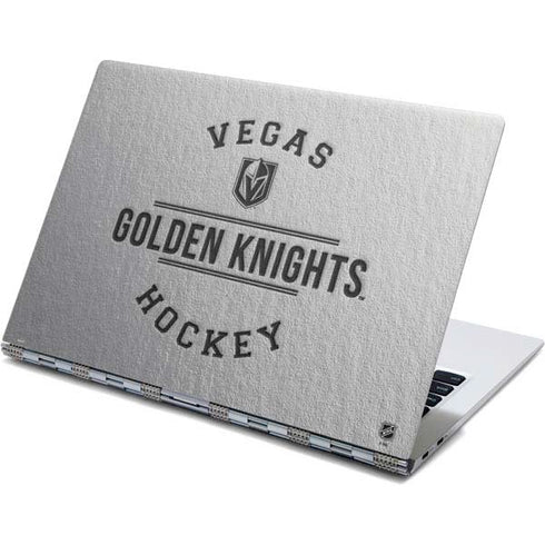 NHL Vegas Golden Knights Black Text Yoga 910 2-in-1 14in Touch-Screen Skin