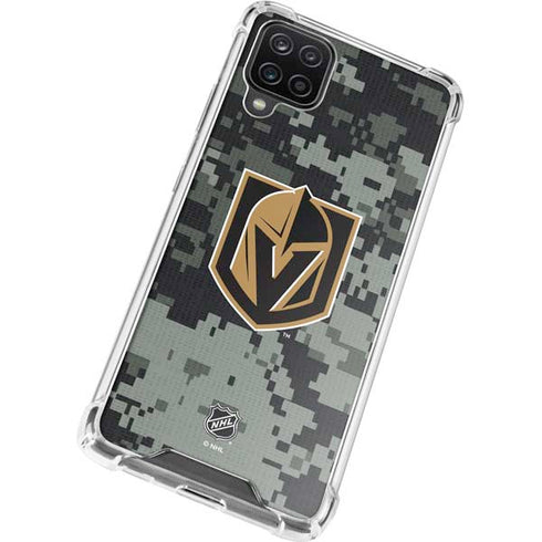 NHL Vegas Golden Knights Camo Galaxy A12 Clear Case