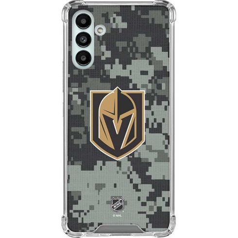 NHL Vegas Golden Knights Camo Galaxy A13 5G Clear Case