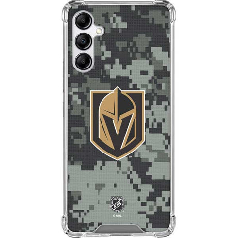 NHL Vegas Golden Knights Camo Galaxy A14 5G Clear Case