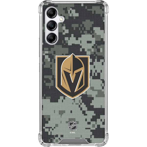 NHL Vegas Golden Knights Camo Galaxy A15 5G Clear Case