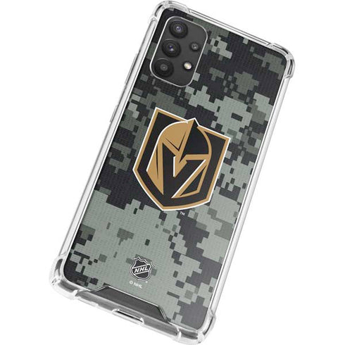 NHL Vegas Golden Knights Camo Galaxy A32 5G Clear Case