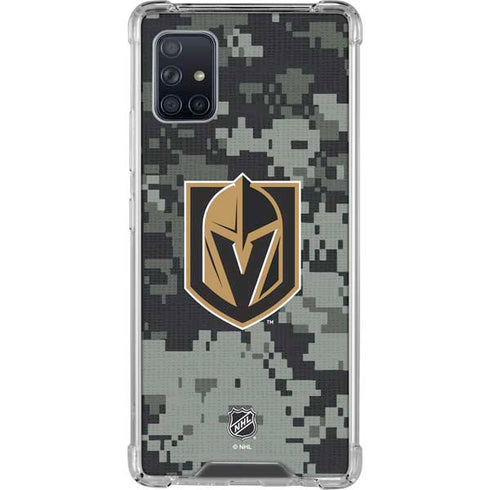 NHL Vegas Golden Knights Camo Galaxy A51 5G Clear Case
