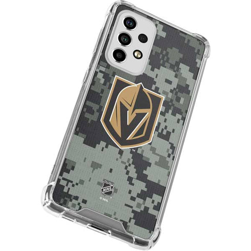 NHL Vegas Golden Knights Camo Galaxy A53 5G Clear Case