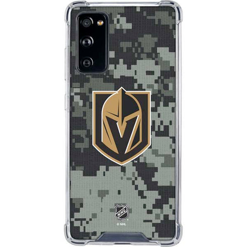 NHL Vegas Golden Knights Camo Galaxy S20 FE Clear Case