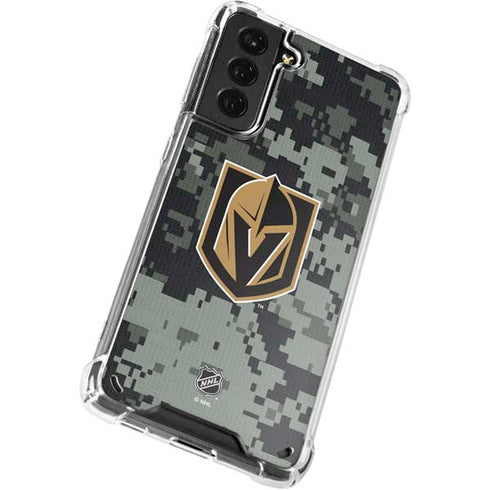 NHL Vegas Golden Knights Camo Galaxy S21 5G Clear Case