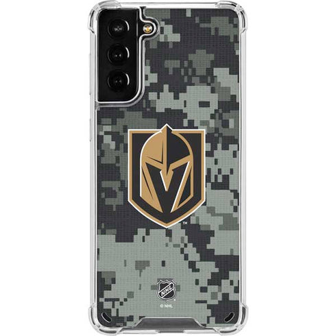 NHL Vegas Golden Knights Camo Galaxy S21 Plus 5G Clear Case
