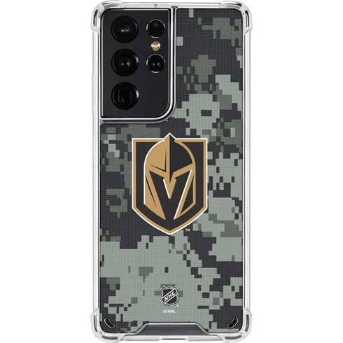 NHL Vegas Golden Knights Camo Galaxy S21 Ultra 5G Clear Case