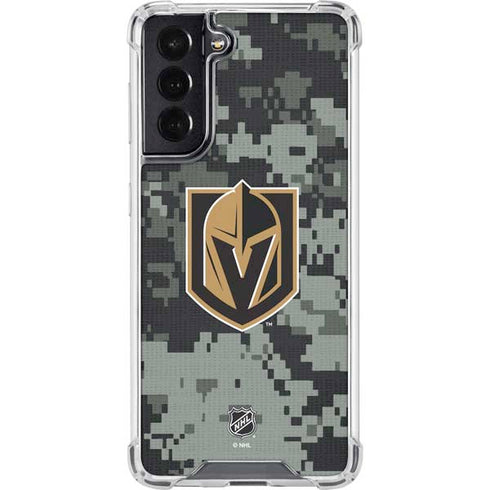 NHL Vegas Golden Knights Camo Galaxy S22 Clear Case