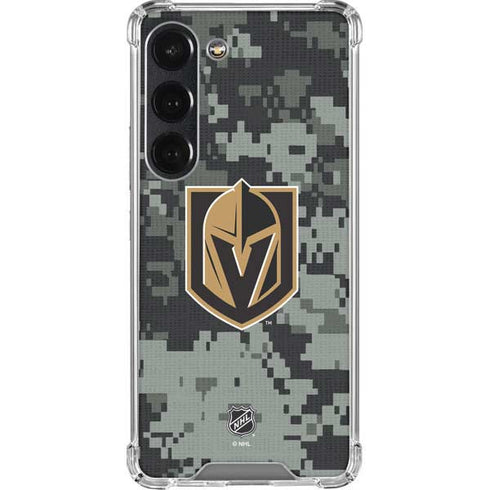 NHL Vegas Golden Knights Camo Galaxy S23 Clear Case