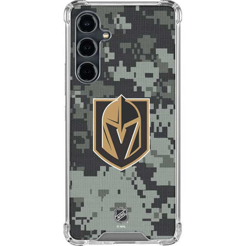 NHL Vegas Golden Knights Camo Galaxy S23 FE Clear Case