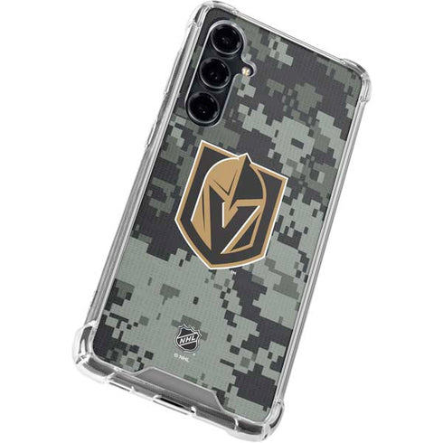 NHL Vegas Golden Knights Camo Galaxy S23 FE Clear Case