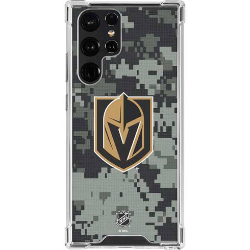 NHL Vegas Golden Knights Camo Galaxy S24 Ultra Clear Case