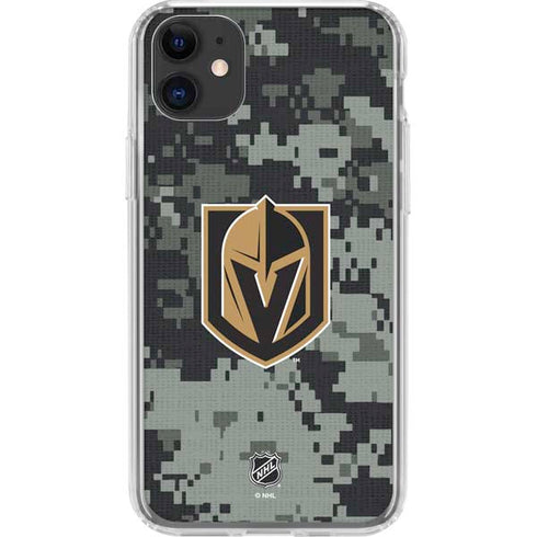 NHL Vegas Golden Knights Camo iPhone 11 Clear Case