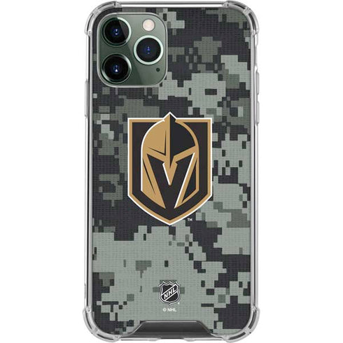NHL Vegas Golden Knights Camo iPhone 12 Pro Clear Case