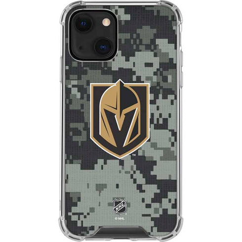 NHL Vegas Golden Knights Camo iPhone 13 Clear Case