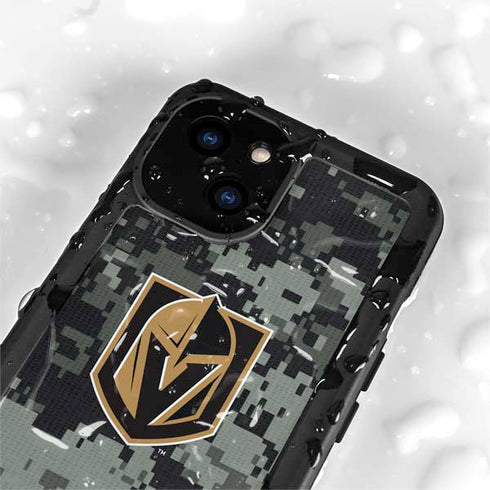 NHL Vegas Golden Knights Camo iPhone 13 Mini Waterproof Case