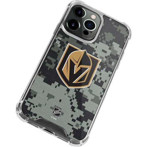 NHL Vegas Golden Knights Camo iPhone 13 Pro Max Clear Case