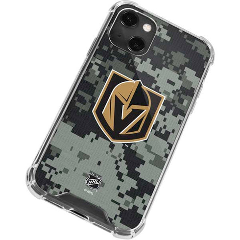 NHL Vegas Golden Knights Camo iPhone 14 Plus Clear Case